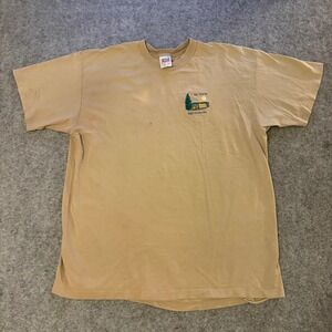 Vintage 90s Anvil Up North Adirondacks Embroidered Casual Outdoors Nature Tee XL